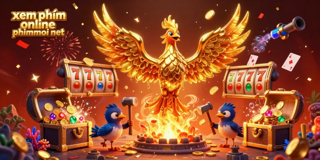 Engage with xem phim online phimmoi net through dynamic slot game scenes filled with animated golden elements.