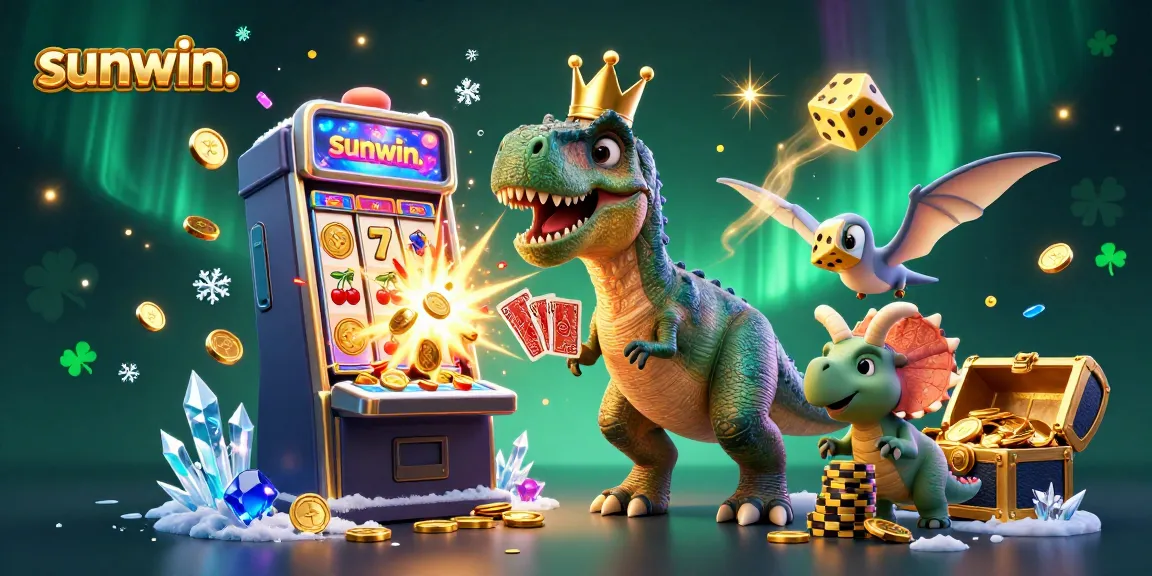 Spin and win big with sunwin. Enjoy the thrilling slot jackpots in a fun fantasy casino scene.